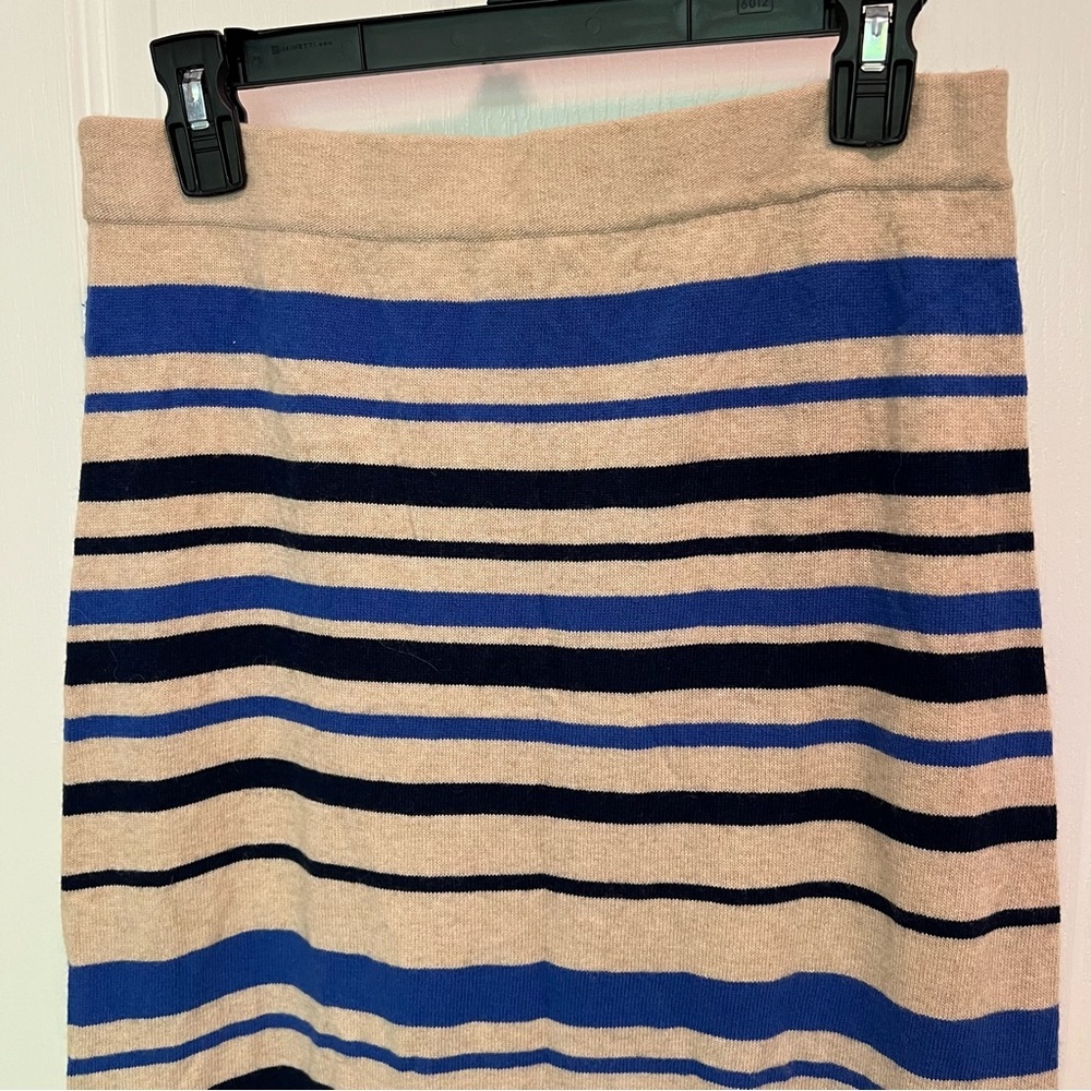 Anthropologie x Sparrow cotton wool Angora  skirt tube skirt slit size large - Picture 6 of 11